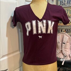 PINK Victoria's Secret Rich Purple Top